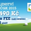 ČGK - golfové členství za 1490 Kč + 3x fee na 22 hřištích jako bonus 