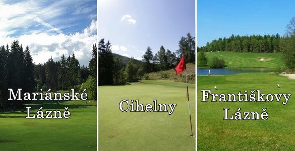 Letní golf v lázních  - Cihelny - Františkovy Lázně - Mariánské Lázně - 3 fee na TOP hřištích se slevou 42%.