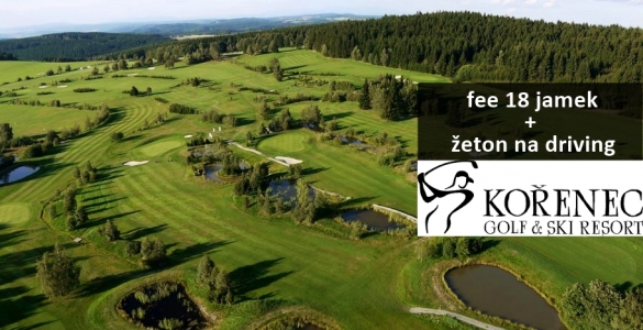Golf & Ski Resort Kořenec: 18 jamek + žeton na driving = golf v panenské přírodě se slevou 43% a více
