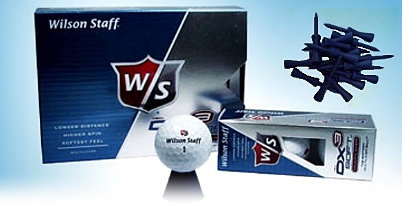 Wilson Staff DX3 Soft extra měkké třívrstvé golfové míčky 3ks za pouhých 129 Kč a ktomu 20 týček jako dárek!