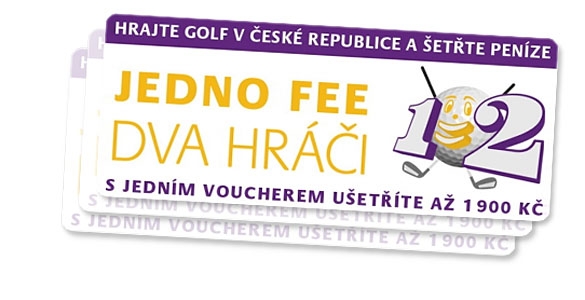  1fee=2 hráči - hrajte dva za cenu jednoho na 50 hřištích.  Jen 299 Kč za 12 kupónů!