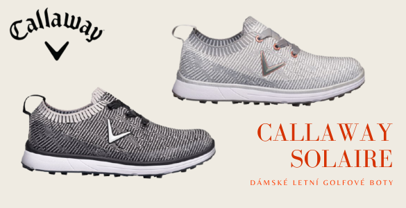 Lehké Callaway Solaire dámské letní golfové boty bez spiků se slevou 35% ve 2 ruzných barvách