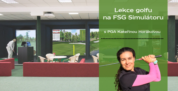 Zimní golfové tréninky s profesionálkou Kateřinou Horákovou na FSG simulátoru v Praze - Vestci za 900 Kč.