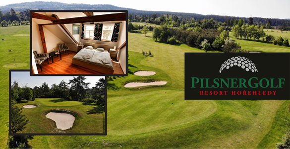 PilsnerGolf Resort Hořehledy - 2denní pobyt s neomezeným golfem = 1295 Kč! Jaro 2024