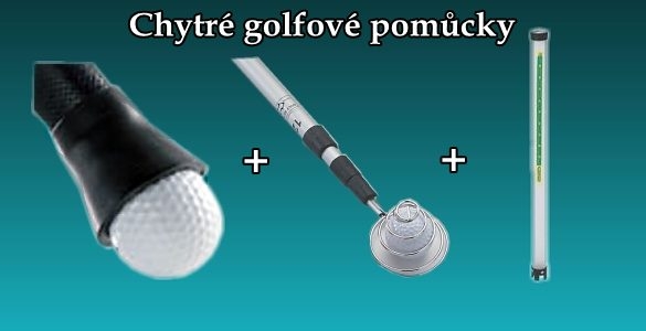 3 chytré golfové pomůcky  - 34% sleva. Lovítko, Trubice na sbírání míčů, Nástavec na putter, jen za 495 Kč 