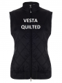 Quilted černá vesta