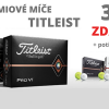 TITLEIST premiové míče v jarní akci: 3+1 tucet zdarma a vlastní potisk navrch 