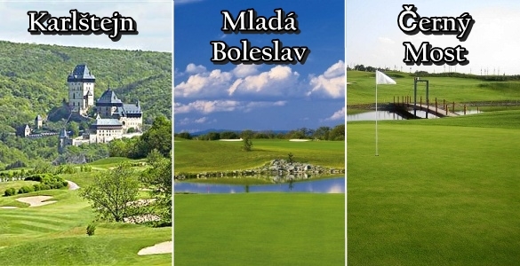 Luxusní vánoční balíček 3 green fee na sezonu 2016: Černý Most - Karlštejn - Mladá Boleslav 