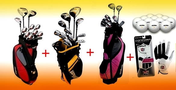 Wow! Golfový set Wilson + hrané golfové míčky 50 ks + kožená golfová rukavice Wilson Conform od 5550 Kč - viz varianty