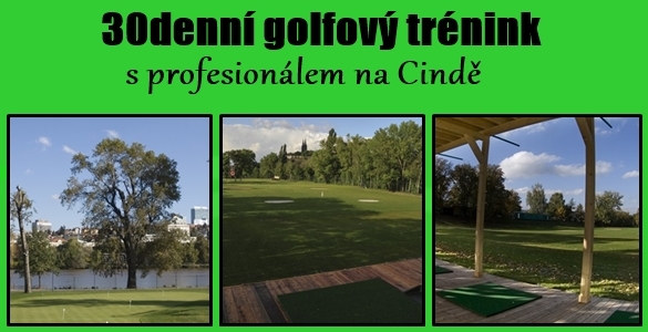 30denní golfový trénink s profesionálem v Praze -  kolik hodin zvládnete - jen za 2600 Kč