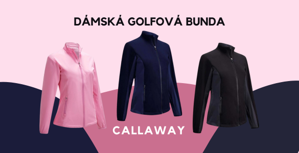 Callaway WindJacket dámská golfová bunda za 1 590 Kč! Černá, tmavě modrá, růžová, velikosti XS-XL