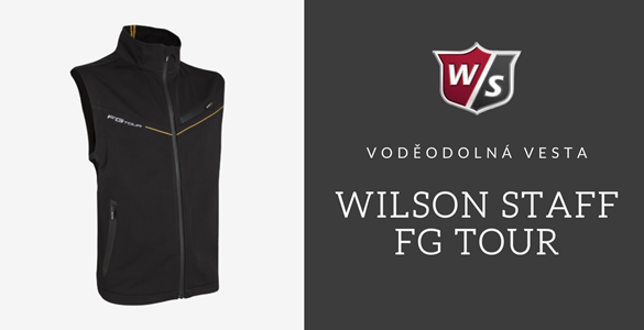 Voděodolná elegantní pánská golfová vesta - Wilson Staff FG Tour - nyní za polovic