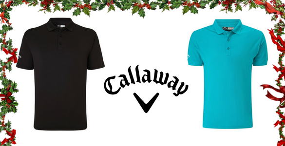 Pro klasiky: 100% bavlněné pánské tričko Callaway - černé a tyrkysové