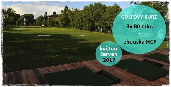 Bezkonkureční golfový kurz 8x 80min. na HCP se závěrečnou zkouškou - 3500 Kč 