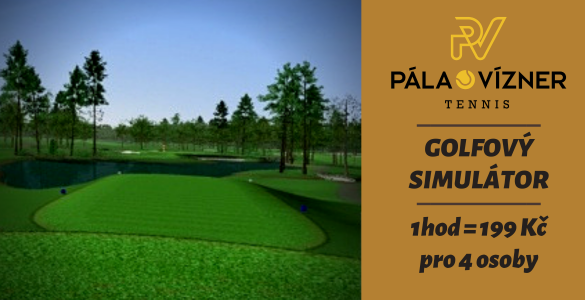 Golfový simulátor v PRAZE pro 4 osoby za 199 Kč/hod. 