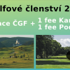 Golfové členství 2017 + 1x fee na Karlštejn + 1x fee Poděbrady = 2750 Kč